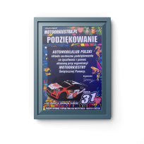 skan dokumentu z podziękowaniem od Motorkiestry